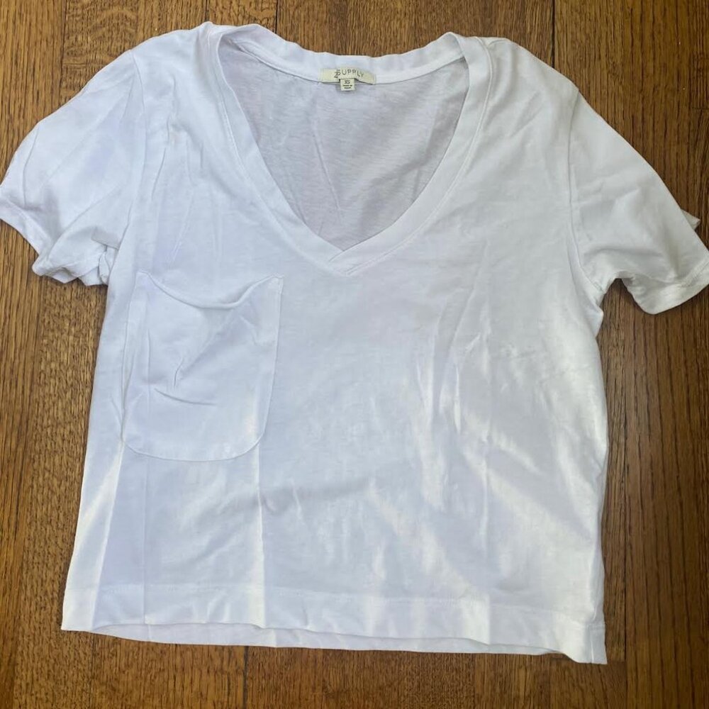 Z Supply short-sleeve white t-shirt, XS